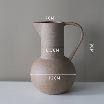 Simple plain ceramic vase, home decoration, living room, creative dining table, TV cabinet, B&B, dried flowers, flower arrangement
