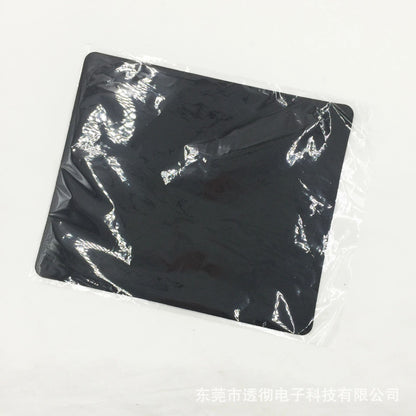 Blank mouse pad printable advertising pure black no logo rubber/diving material gift mouse pad
