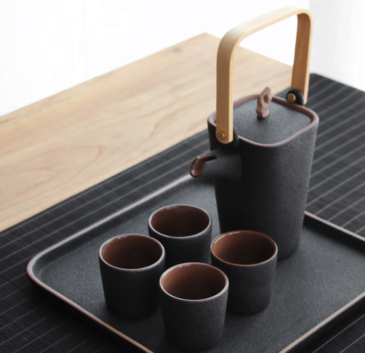 Modern simple creative tea set（6 pieces）