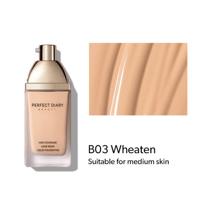 Makeup Liquid Foundation Correct Face Skin Tone Lasting Liquid Foundation Perfectdiary Hot-selling Waterproof Female 3 Years