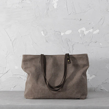 Canvas bag women's niche Japanese cloth bag one-shoulder handbag Korean version all-match large-capacity commuting cotton and linen tote bag