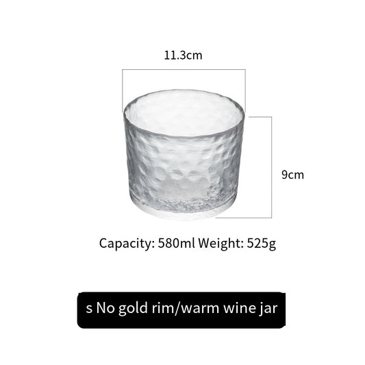 Japanese style glass creative liquor wine set household small wine glass wine dispenser wine jug sake cup fruit wine plum
