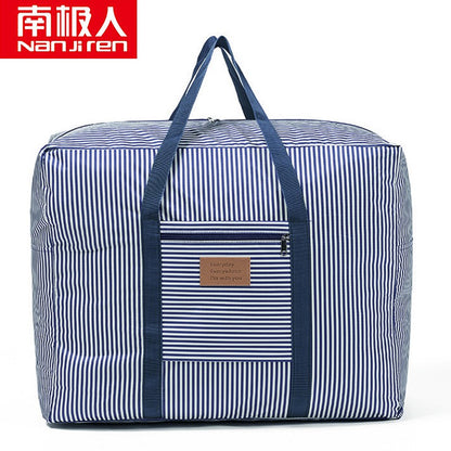 Nanjiren NanJiren storage bag reinforced thickened Oxford cloth waterproof luggage packing bag solid color cotton quilt moving bag consignment bag 50*40*25cm