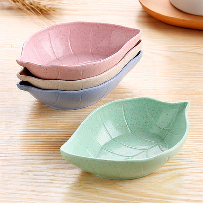 Wheat straw leaves small dish creative snack plate Japanese tableware vinegar dish soy sauce dish bone plate pickles dish