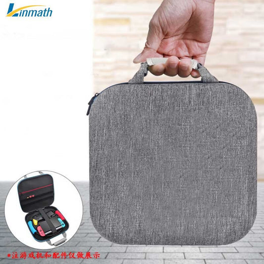 Lingmei Nintendo Switch Fitness Ring Storage Bag Game Console Accessories NS Portable Anti-fall Storage Bag Gray