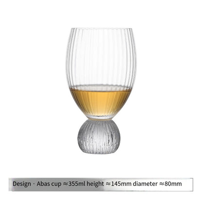 Pearls are not protected by lead, washed away, I am drunk and ride a whale Medieval crystal glass cup wine glass Nordic ins style