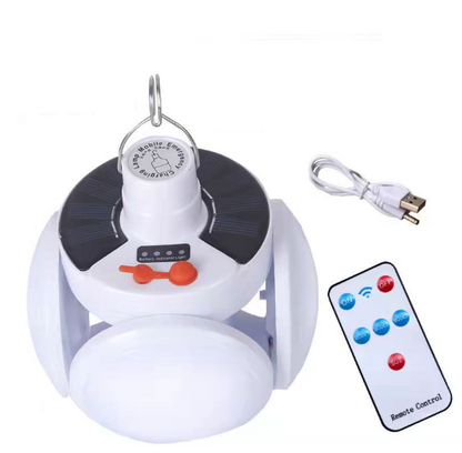 Solar LED2029 Football Lights Collapsible Bulb Lights Home Emergency Garden Lights Outdoor Night Market Stall Lights