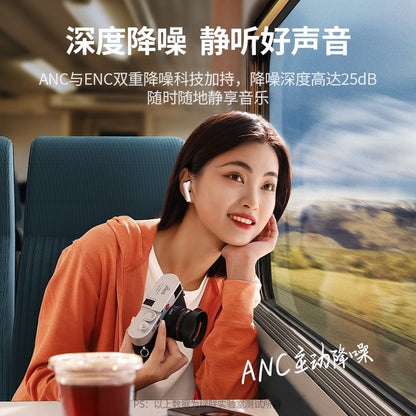 Green Link HiTune T3 True Wireless Bluetooth Headset ANC Active Noise Cancelling Music Headset Bluetooth 5.2 Gaming Headset Sports Headphone Universal Apple Huawei Xiaomi Phone 90206