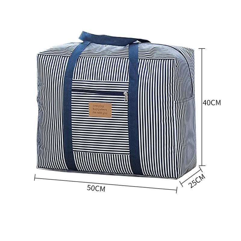 Nanjiren NanJiren storage bag reinforced thickened Oxford cloth waterproof luggage packing bag solid color cotton quilt moving bag consignment bag 50*40*25cm