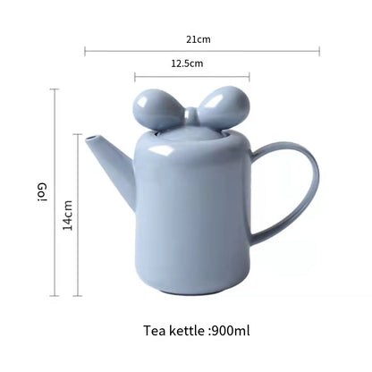 Nordic bow teapot tea set