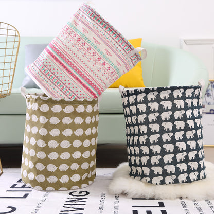 Household fabrics, dirty clothes, hamper, folding toy, clothes, dirty clothes, storage basket, storage basket, laundry basket