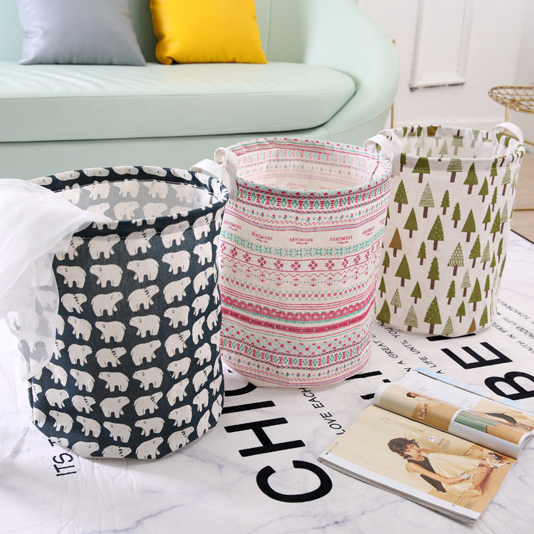 Household fabrics, dirty clothes, hamper, folding toy, clothes, dirty clothes, storage basket, storage basket, laundry basket