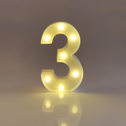 English letter lights, LED symbol modeling lights, wedding night lights, birthday proposals, white lights