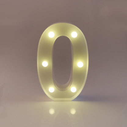 English letter lights, LED symbol modeling lights, wedding night lights, birthday proposals, white lights