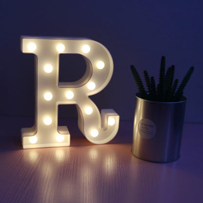 English letter lights, LED symbol modeling lights, wedding night lights, birthday proposals, white lights