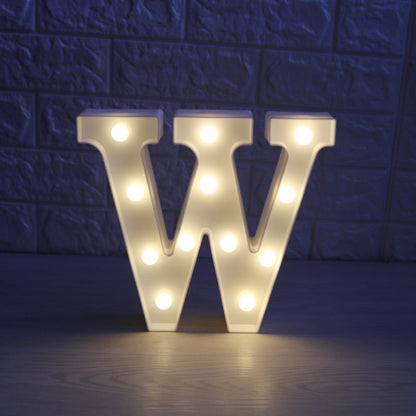 English letter lights, LED symbol modeling lights, wedding night lights, birthday proposals, white lights