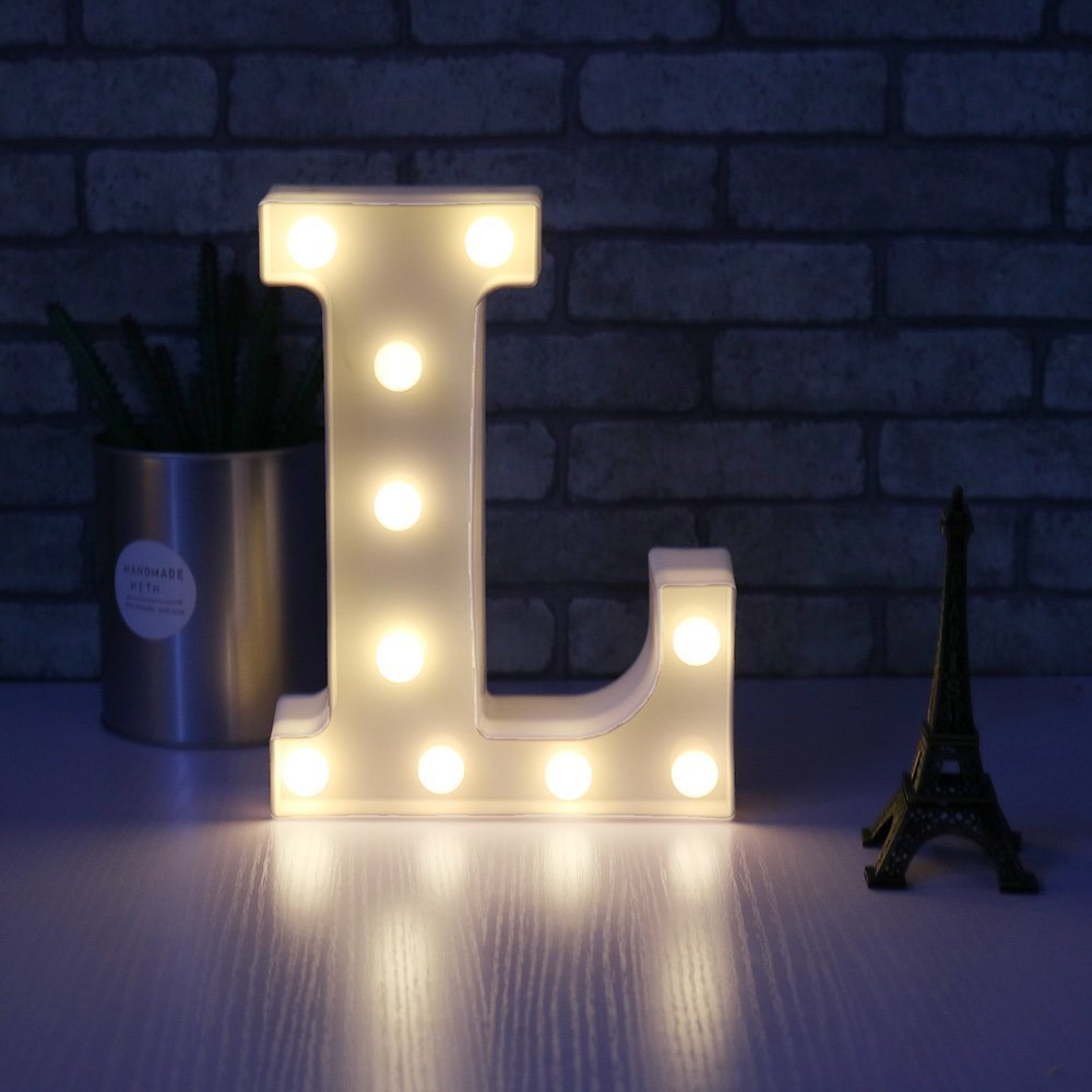 English letter lights, LED symbol modeling lights, wedding night lights, birthday proposals, white lights