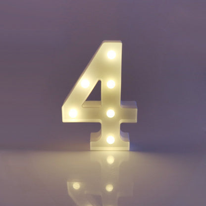 English letter lights, LED symbol modeling lights, wedding night lights, birthday proposals, white lights