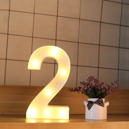 English letter lights, LED symbol modeling lights, wedding night lights, birthday proposals, white lights
