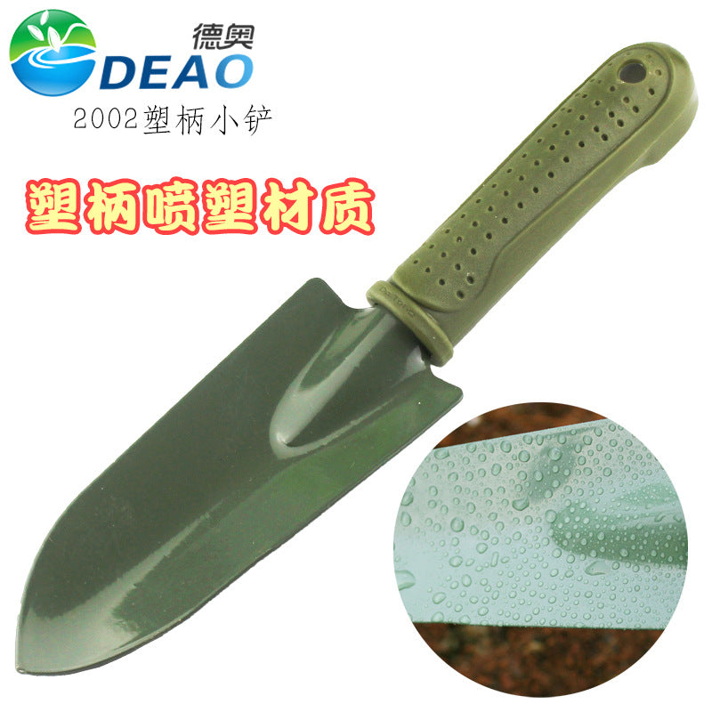 Gardening hand tools, home garden shovels, shovels, hoes, rakes, flower planting, loosening soil, three-tooth rakes, spraying plastic iron three-claws