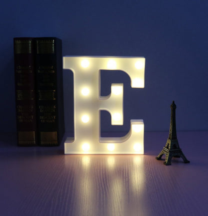 English letter lights, LED symbol modeling lights, wedding night lights, birthday proposals, white lights