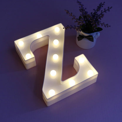 English letter lights, LED symbol modeling lights, wedding night lights, birthday proposals, white lights