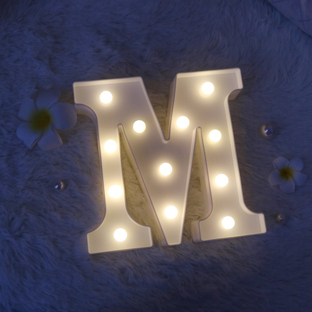 English letter lights, LED symbol modeling lights, wedding night lights, birthday proposals, white lights