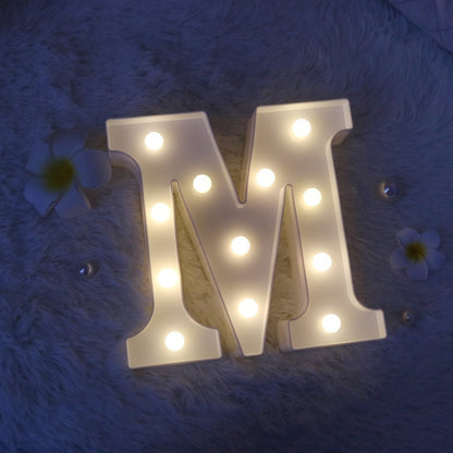 English letter lights, LED symbol modeling lights, wedding night lights, birthday proposals, white lights