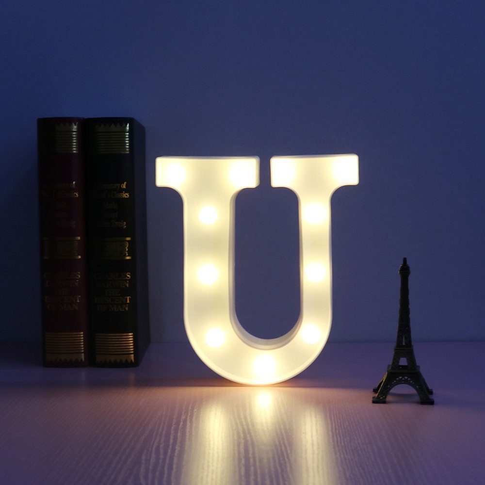 English letter lights, LED symbol modeling lights, wedding night lights, birthday proposals, white lights