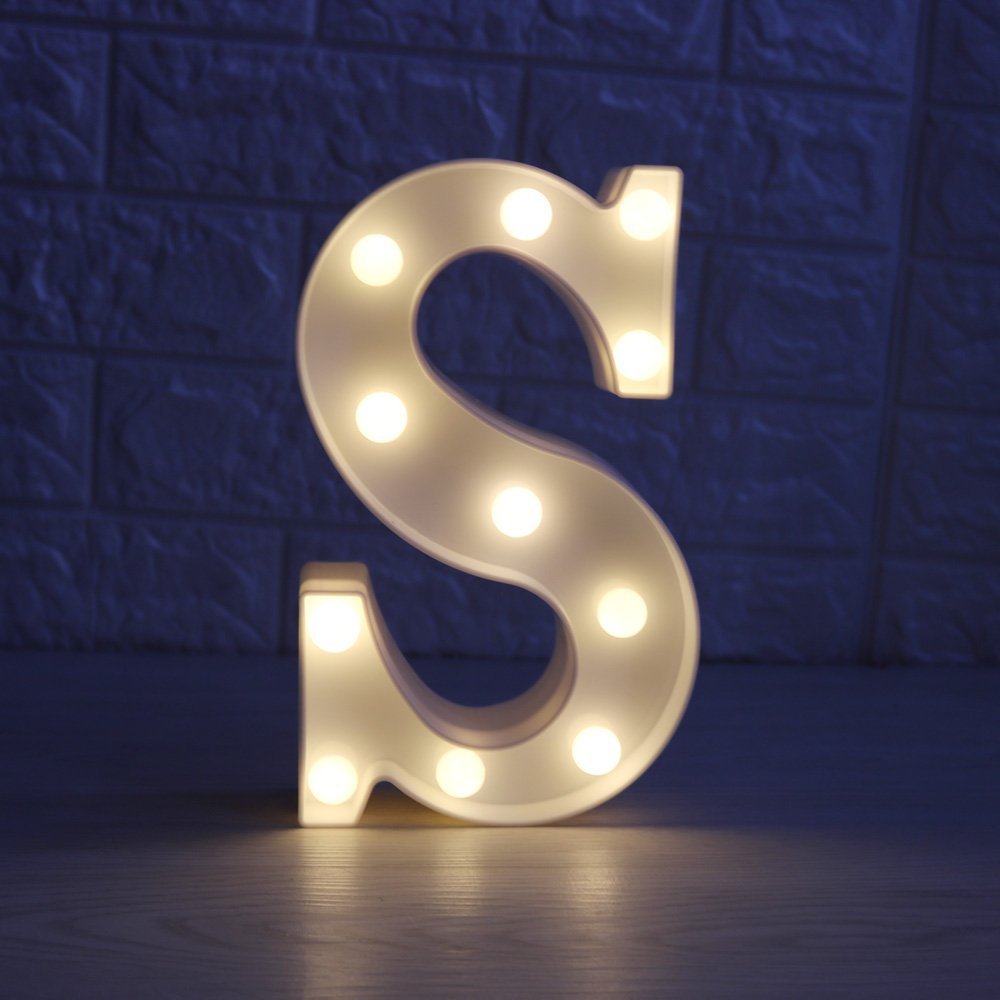 English letter lights, LED symbol modeling lights, wedding night lights, birthday proposals, white lights