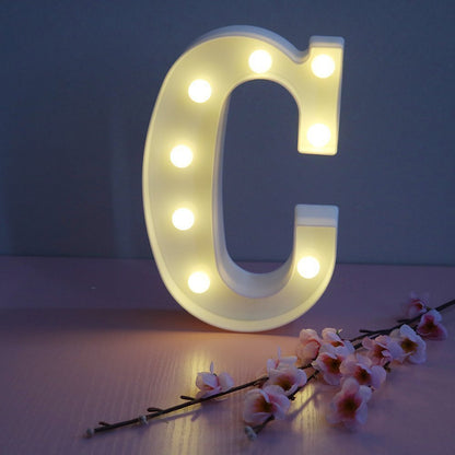 English letter lights, LED symbol modeling lights, wedding night lights, birthday proposals, white lights