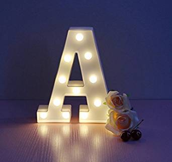 English letter lights, LED symbol modeling lights, wedding night lights, birthday proposals, white lights