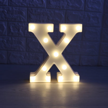 English letter lights, LED symbol modeling lights, wedding night lights, birthday proposals, white lights