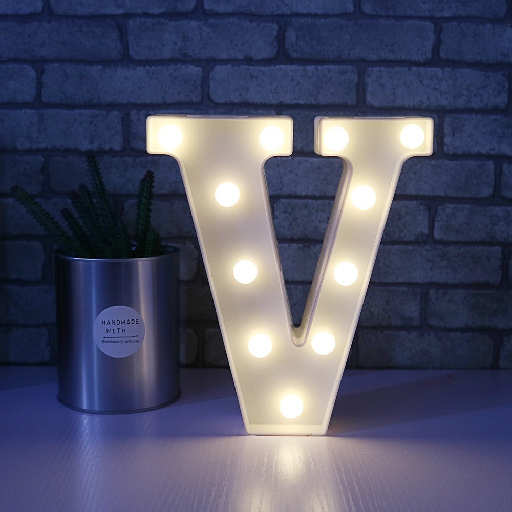 English letter lights, LED symbol modeling lights, wedding night lights, birthday proposals, white lights