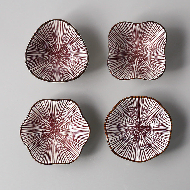 Japanese-style Japanese-style sauce and vinegar-flavored dish household underglaze color hotel restaurant dim sum dipping sauce seasoning side dish peanut dish