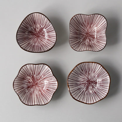 Japanese-style Japanese-style sauce and vinegar-flavored dish household underglaze color hotel restaurant dim sum dipping sauce seasoning side dish peanut dish