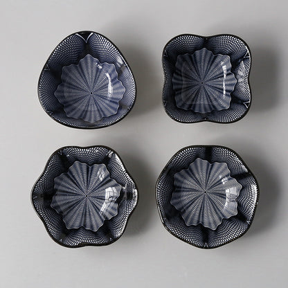Japanese-style Japanese-style sauce and vinegar-flavored dish household underglaze color hotel restaurant dim sum dipping sauce seasoning side dish peanut dish