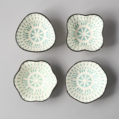Japanese-style Japanese-style sauce and vinegar-flavored dish household underglaze color hotel restaurant dim sum dipping sauce seasoning side dish peanut dish