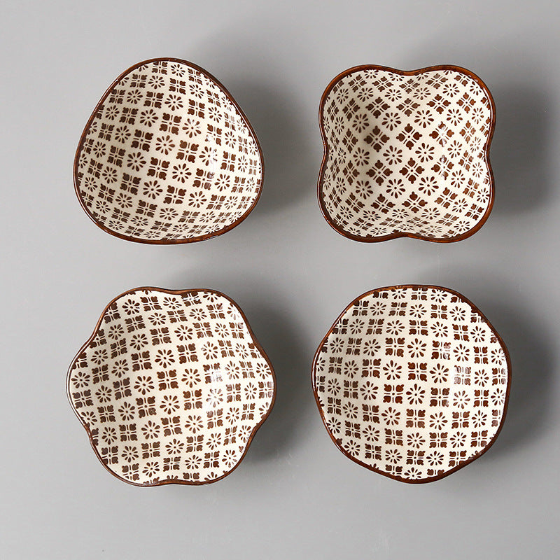Japanese-style Japanese-style sauce and vinegar-flavored dish household underglaze color hotel restaurant dim sum dipping sauce seasoning side dish peanut dish