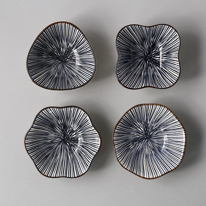 Japanese-style Japanese-style sauce and vinegar-flavored dish household underglaze color hotel restaurant dim sum dipping sauce seasoning side dish peanut dish