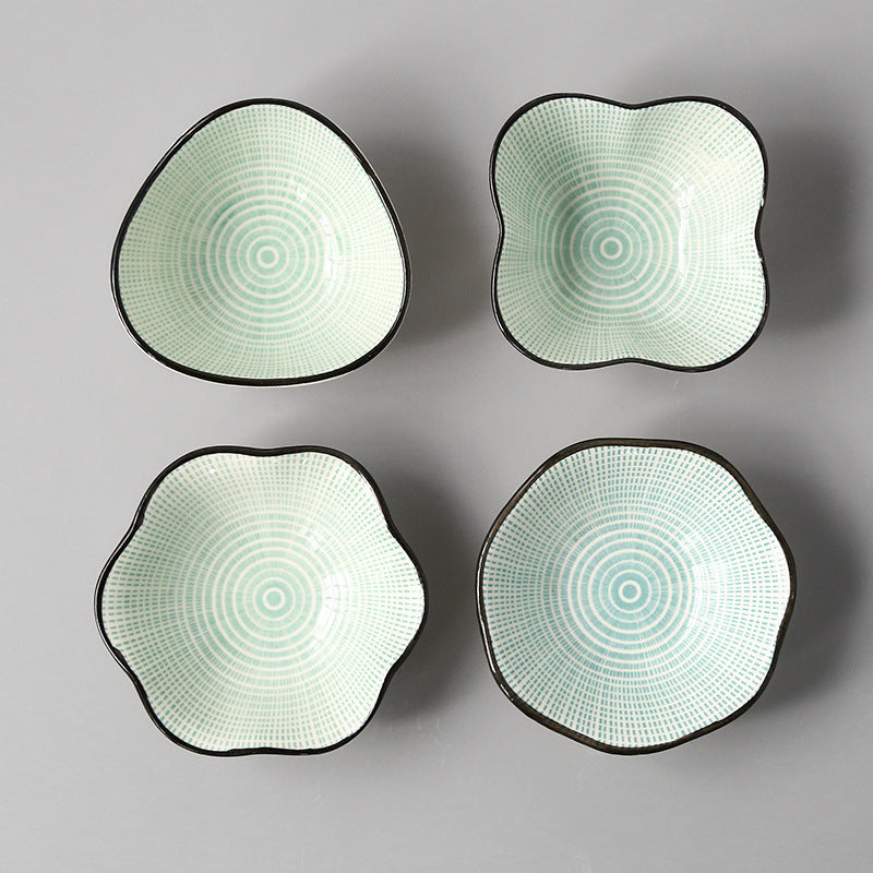 Japanese-style Japanese-style sauce and vinegar-flavored dish household underglaze color hotel restaurant dim sum dipping sauce seasoning side dish peanut dish