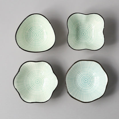 Japanese-style Japanese-style sauce and vinegar-flavored dish household underglaze color hotel restaurant dim sum dipping sauce seasoning side dish peanut dish