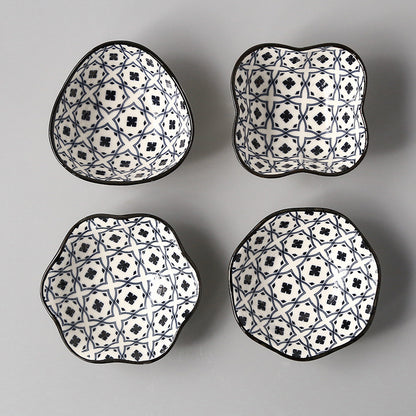 Japanese-style Japanese-style sauce and vinegar-flavored dish household underglaze color hotel restaurant dim sum dipping sauce seasoning side dish peanut dish