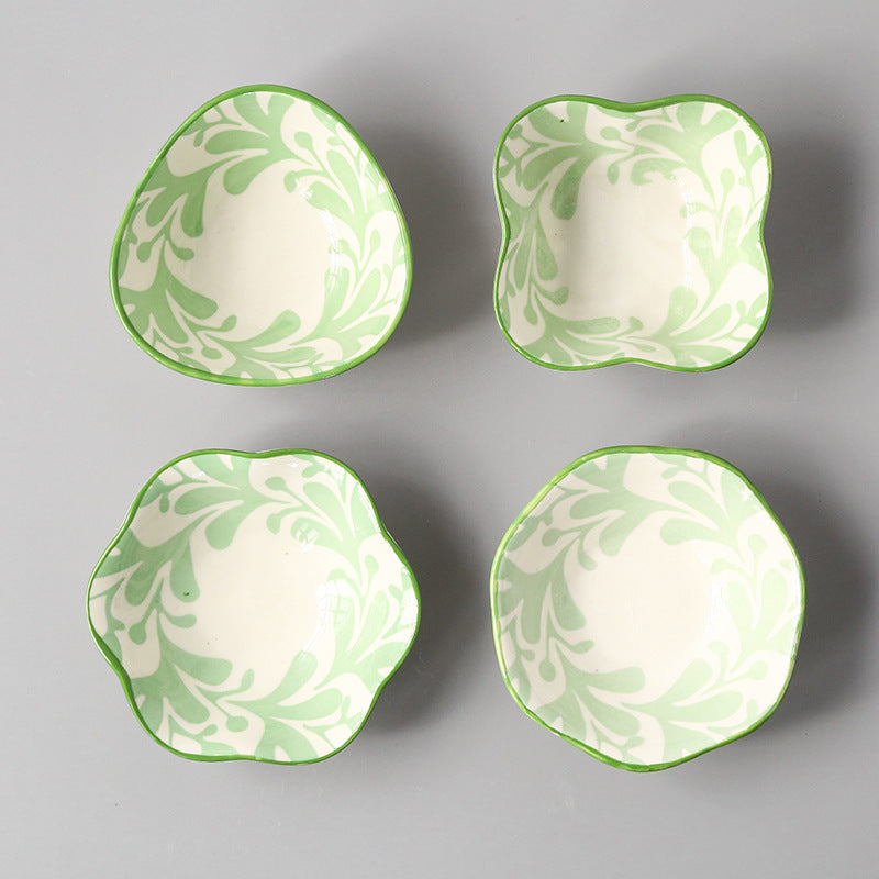 Japanese-style Japanese-style sauce and vinegar-flavored dish household underglaze color hotel restaurant dim sum dipping sauce seasoning side dish peanut dish