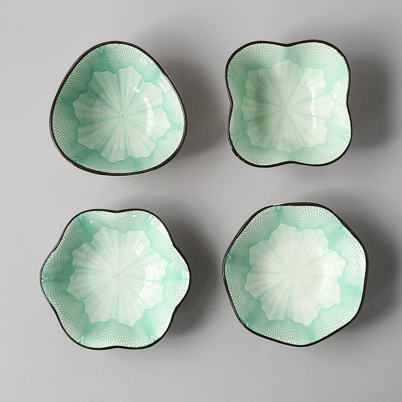 Japanese-style Japanese-style sauce and vinegar-flavored dish household underglaze color hotel restaurant dim sum dipping sauce seasoning side dish peanut dish