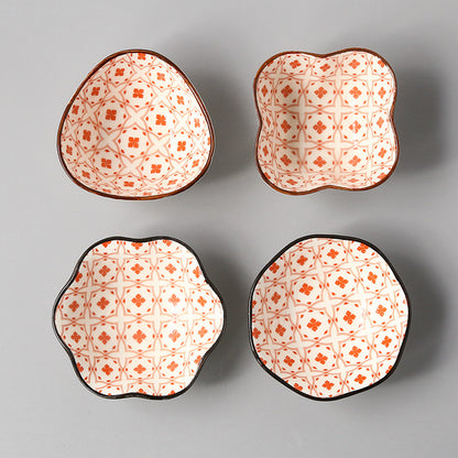 Japanese-style Japanese-style sauce and vinegar-flavored dish household underglaze color hotel restaurant dim sum dipping sauce seasoning side dish peanut dish