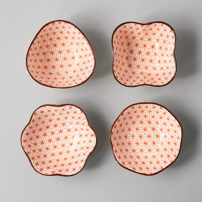 Japanese-style Japanese-style sauce and vinegar-flavored dish household underglaze color hotel restaurant dim sum dipping sauce seasoning side dish peanut dish