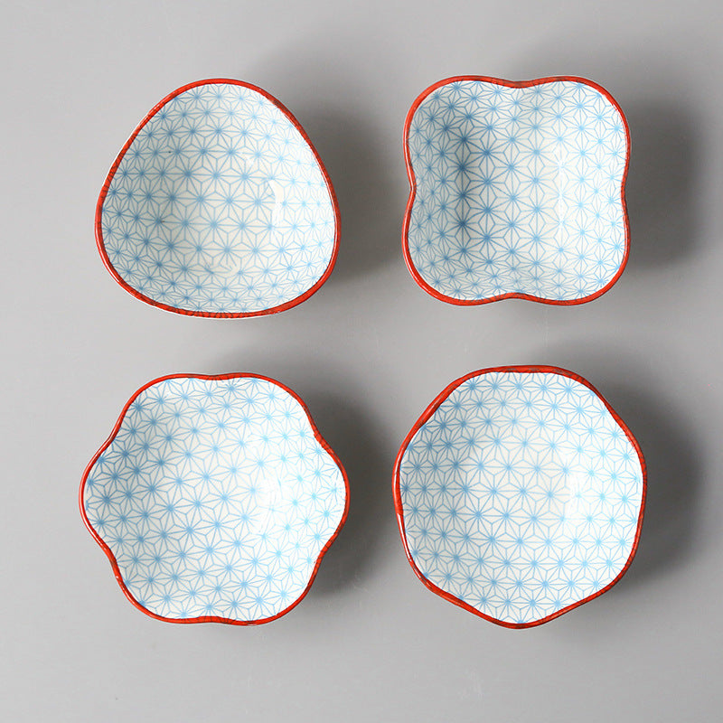 Japanese-style Japanese-style sauce and vinegar-flavored dish household underglaze color hotel restaurant dim sum dipping sauce seasoning side dish peanut dish