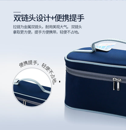 Qifeng Creative Travel Portable Stainless Steel Tableware Spoon Set Retro Tableware Family Tableware Japanese Rice Bowl Bag