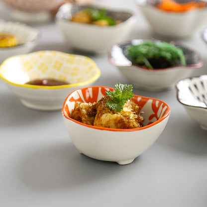 Japanese-style Japanese-style sauce and vinegar-flavored dish household underglaze color hotel restaurant dim sum dipping sauce seasoning side dish peanut dish